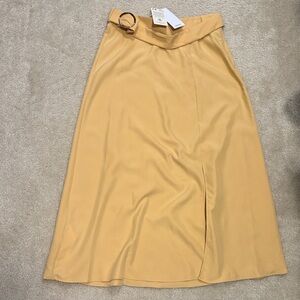 MNGO Yellow Midi Skirt